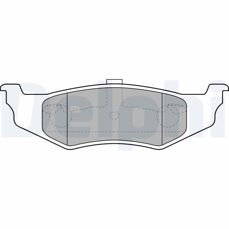 Set of brake linings, disc brake