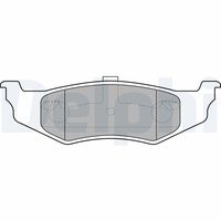 Set of brake linings, disc brake