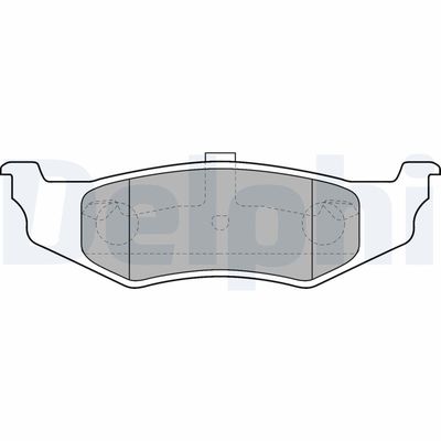 Set of brake linings, disc brake