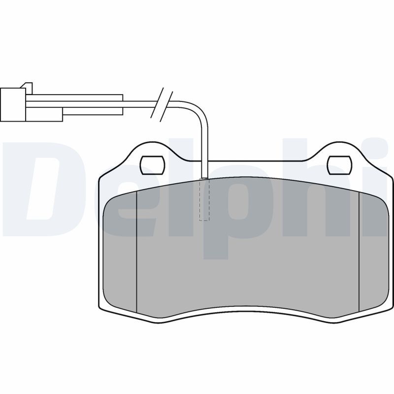 Set of brake linings, disc brake