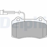 Set of brake linings, disc brake