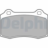 Set of brake linings, disc brake