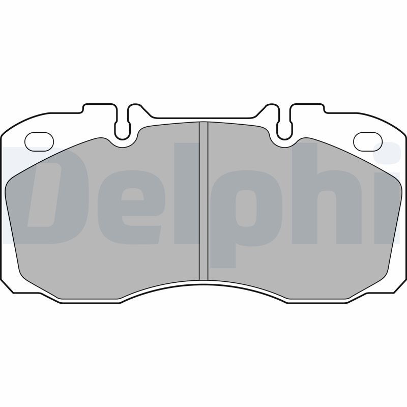 Set of brake linings, disc brake