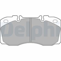 Set of brake linings, disc brake