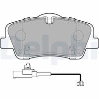 Set of brake linings, disc brake