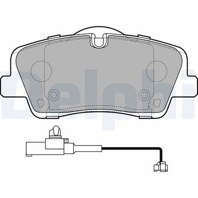 Set of brake linings, disc brake