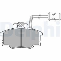 Set of brake linings, disc brake