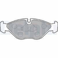 Set of brake linings, disc brake