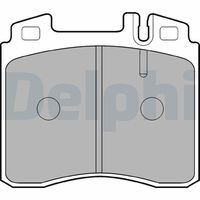 Set of brake linings, disc brake