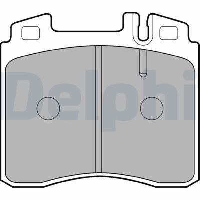 Set of brake linings, disc brake