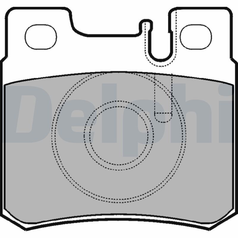 Set of brake linings, disc brake