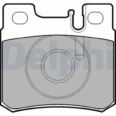 Set of brake linings, disc brake