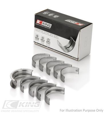 A set of crankshaft bearings