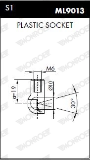 Газова пружина, багажник/кузов MONROE MaxLift