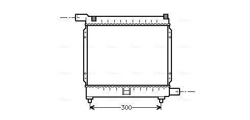 Radiator, engine cooling system