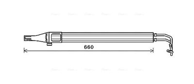 Oil radiator, steering mechanism