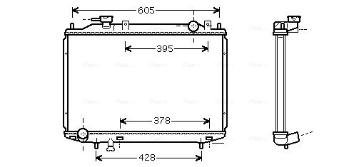 Radiator, engine cooling system