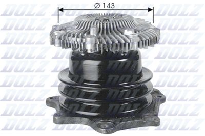 Coolant pump, engine cooling