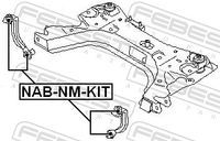 Repair kit, suspension cross arm