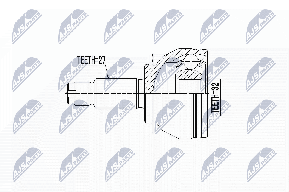 Set of hinges, drive shaft