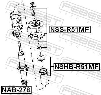 Repair kit, shock absorber support bearing