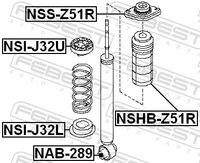 Upper support, shock absorber strut