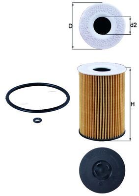 Engine Oil Filter KNECHT OX787D