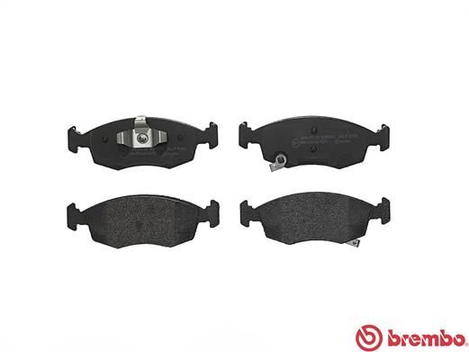 Set of brake linings, disc brake