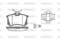 Set of brake linings, disc brake