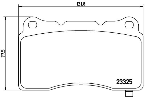 Set of brake linings, disc brake