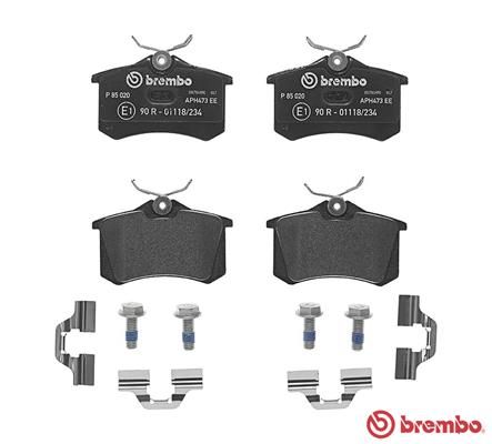 Колодки гальмівні задні BREMBO P85020