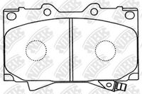 Set of brake linings, disc brake