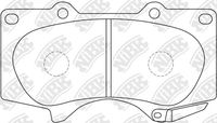 Set of brake linings, disc brake