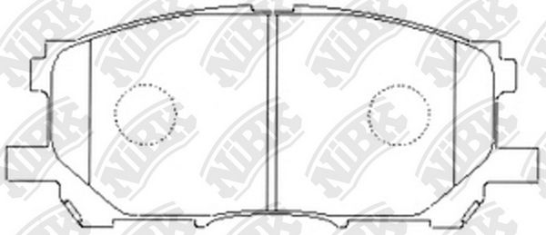 Set of brake linings, disc brake