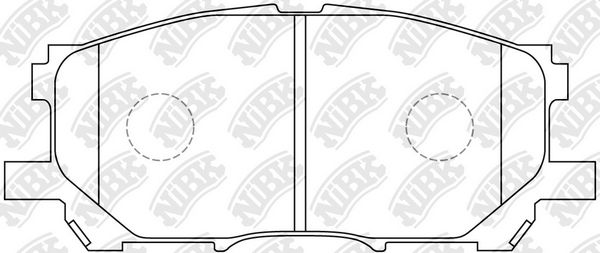 Set of brake linings, disc brake