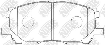 Set of brake linings, disc brake