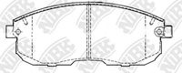 Set of brake linings, disc brake