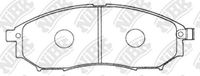 Set of brake linings, disc brake