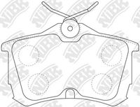 Set of brake linings, disc brake