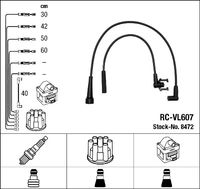 A set of high voltage wires