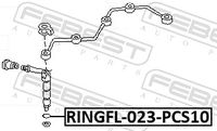 Sealing ring, injection valve