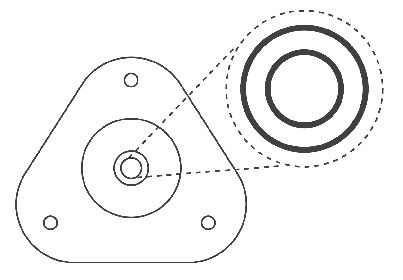 Repair kit, shock absorber support bearing