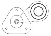 Repair kit, shock absorber support bearing