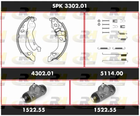 Комплект тормозов, барабанный тормозной механизм Super Precision Kit