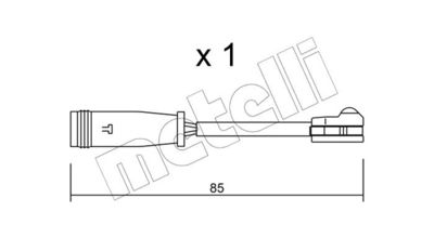 Cont. popper signal, brake wear. acc.