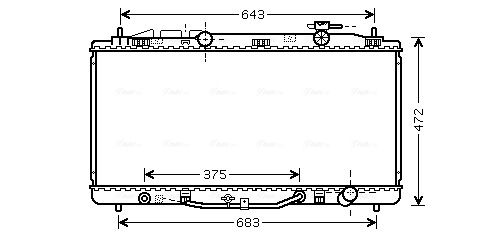 Radiator, engine cooling system