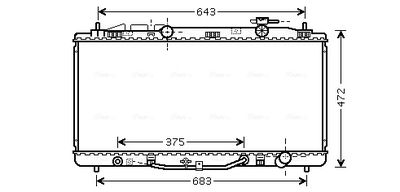 Radiator, engine cooling system