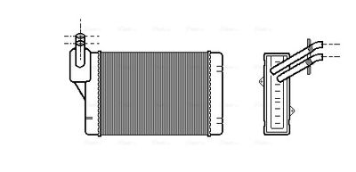 Heat exchanger, interior heating system