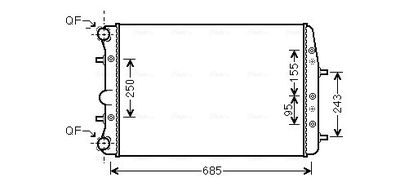 Radiator, engine cooling system