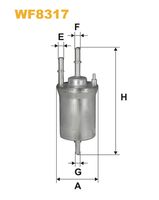 Фільтр паливний WIX FILTERS WF8317